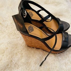 Harley Davidson women wedge sandles